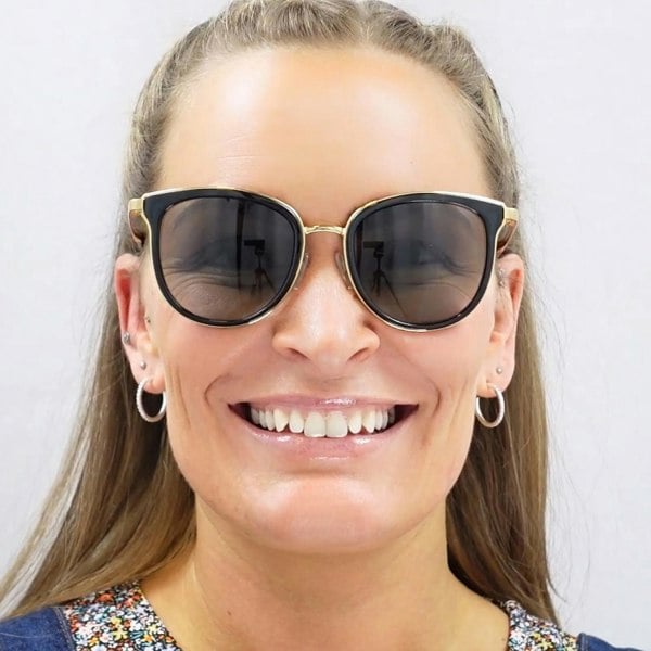 Michael Kors Sunglasses Adrianna 1 1010 110011 Black Gold Grey Gradient