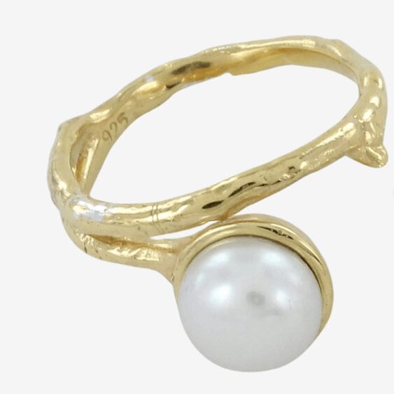 Reeves & Reeves Bark and Pearl Ring