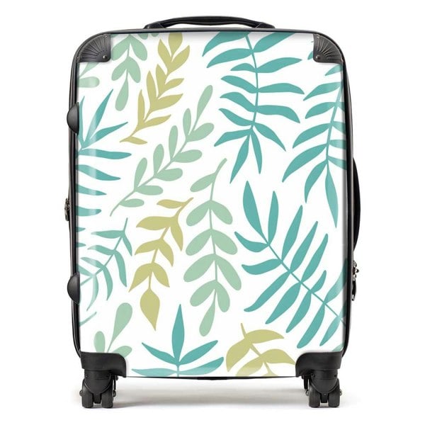 Warren Reed Multicolor Leafs And Branches Suitcase