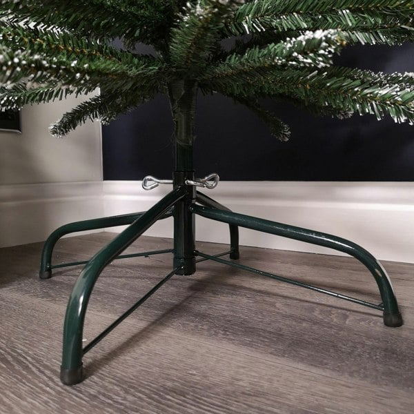 Samuel Alexander 6.5ft (2m) Pencil Style Slim Snow Tipped Artificial Christmas Tree in Green