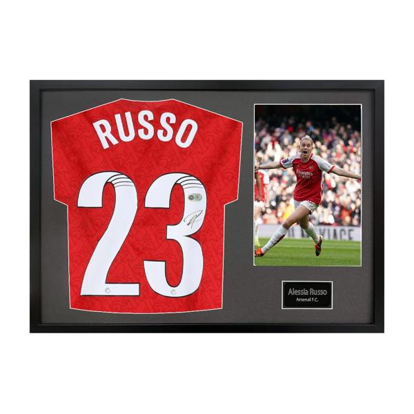 Alessia Russo Signed Arsenal Shirt Classic Frame (ACG Cert)