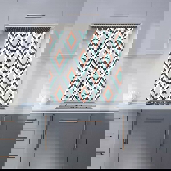 Warren Reed - Designer Zig Zag Abstract Pattern Kitchen Splashback