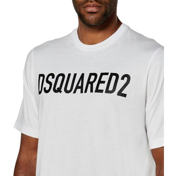 DSQUARED2 Loose Fit Brand Logo White  T-Shirt S