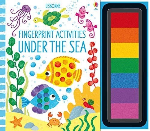 Fingerprint Activities 4 Book Set (Under the Sea, Fingerprint Activities, Dinosaurs, Bugs)