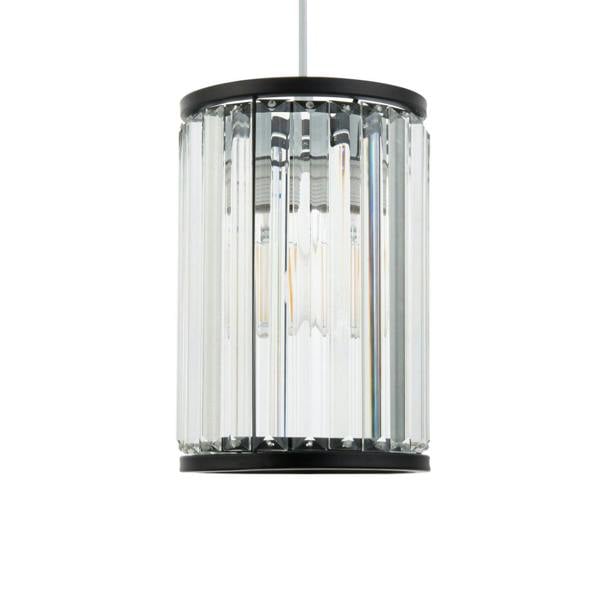 Pagazzi Lighting Resto Matte Black Narrow Easy-Fit Pendant