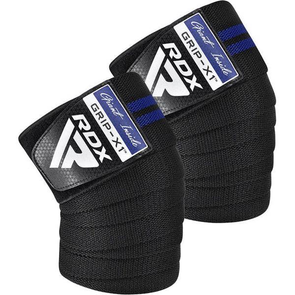 RDX Sports GYM KNEE WRAP R11 BLACK/BLUE