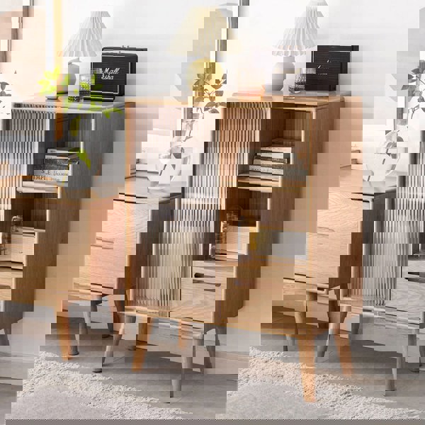 Iris Sideboard with Glass Door and Drawer, Oak-Rit Concept-Rit Concept