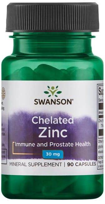 Swanson Albion Zinc, 30mg - 90 caps