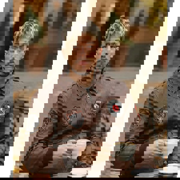 Leather Company Men's Leather Bomber Jacket Pilot Air Force Style