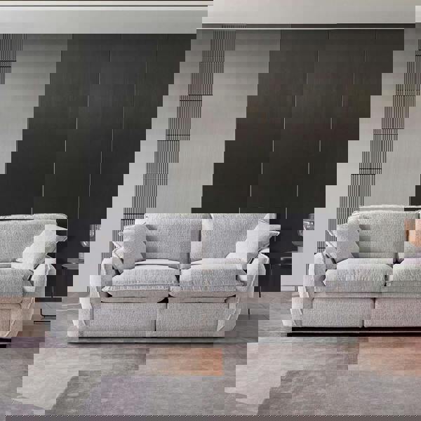 Furnishings For Less Berti Beige or Grey Fabric 3 Seater Sofa