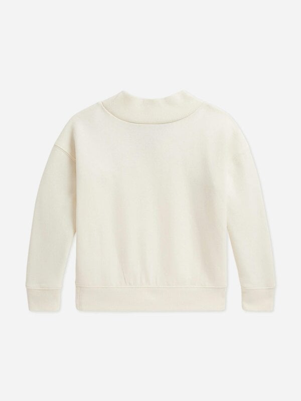 Ralph Lauren Kids Ralph Lauren Girls Polo Bear Sweatshirt in Ivory