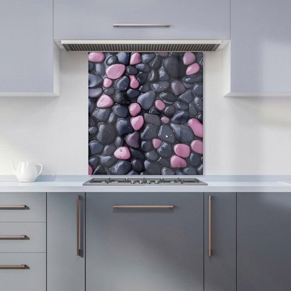 Warren Reed - Designer Blush and Charcoal Pebble Mix Kitchen Splashback