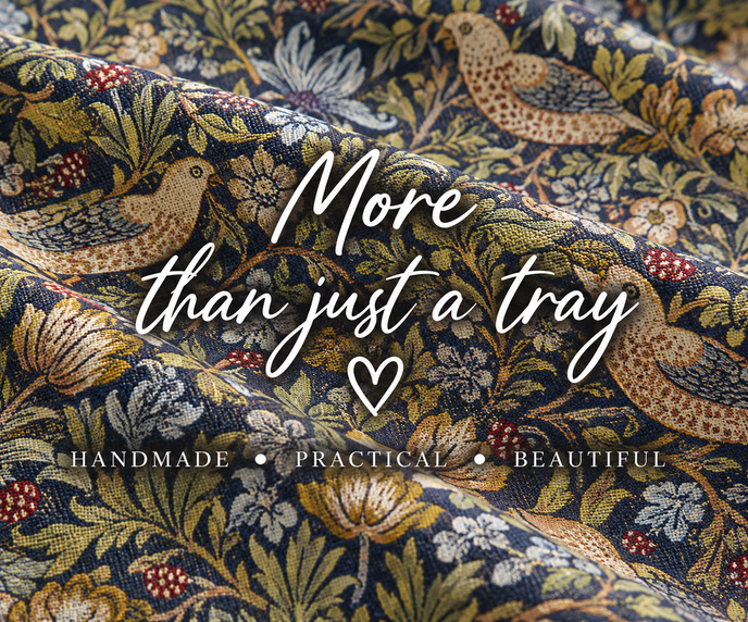 Made in the Mill Luxury Strawberry Thief Lap Tray With Bean Bag