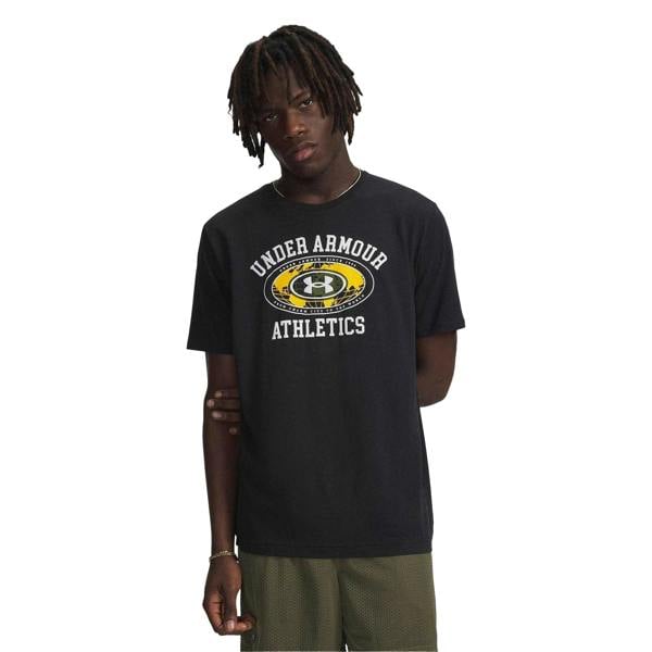 Under Armour Mens Logo Athletic T-Shirt - Black/White - 