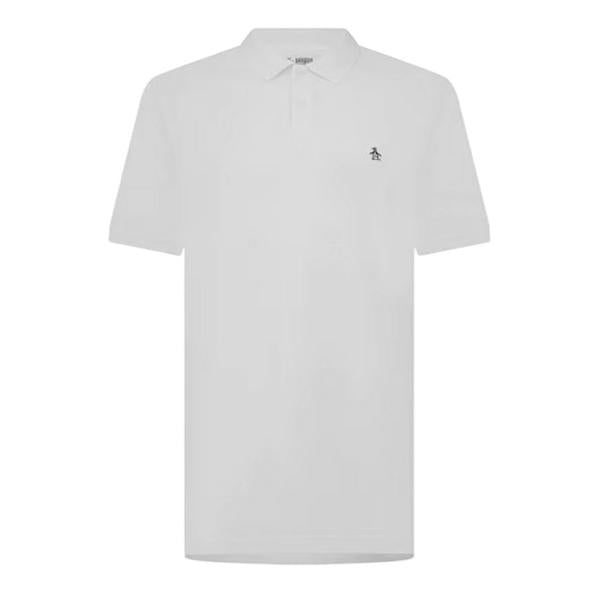 Original Penguin Mens Embroidered Logo Polo Shirt - White - 