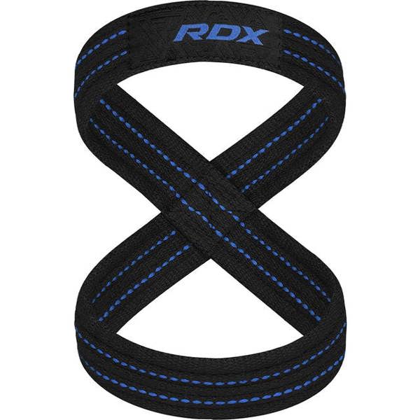 RDX Sports GYM LIFTING COTTON 8 STRAPS BLUE