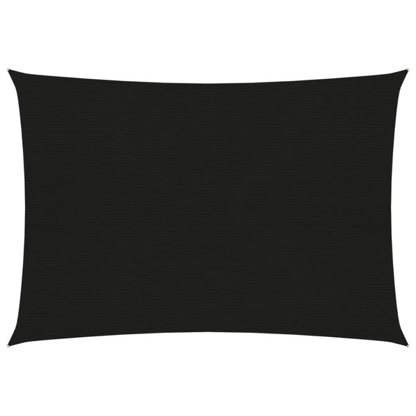 Berkfield Sunshade Sail 160 g/m�__ Black 2.5x3.5 m HDPE