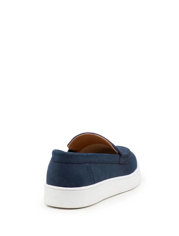 Roco Boys navy slip on loafers - Braden