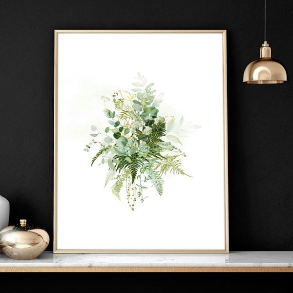 Botanical art prints | set of 3 wall art for living room