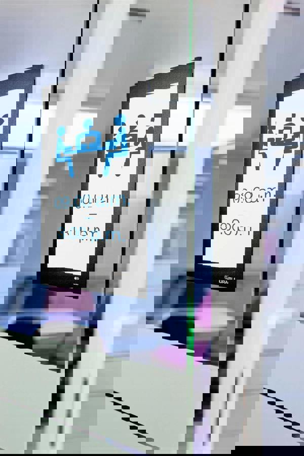 Durable DURAFRAME Self Adhesive Magnetic Signage Frame | 2 Pack | A6 Black