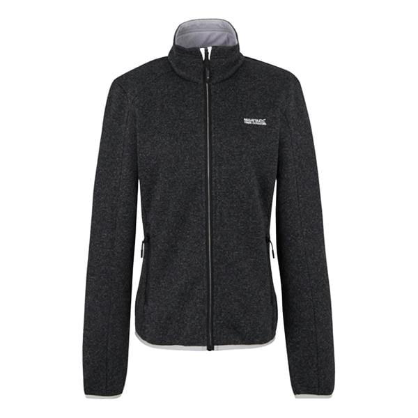Regatta Womens/Ladies Newhill Full Zip Fleece Jacket - Black/Oyster Mushroom