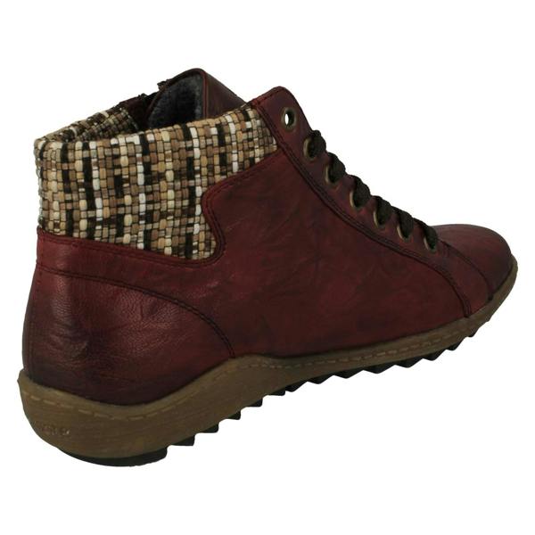 Remonte Ladies Rieker Warm Lined Woven Cuff Remonte-Tex Ankle Boots R1485