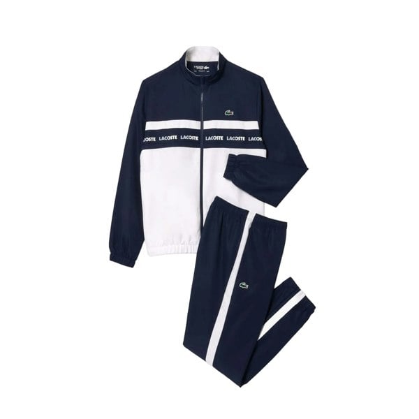 Lacoste Mens Sportsuit Tennis Tracksuit - Navy/White