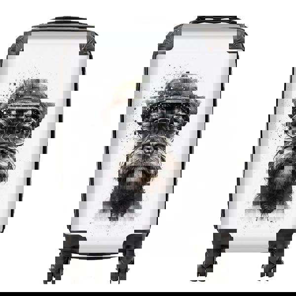 Warren Reed Miniature Schnauzer Dog Splashart Suitcase