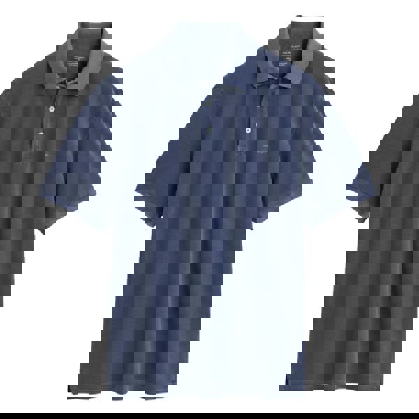 Gant Mens Pique Sun Faded Polo Shirt - Navy - 