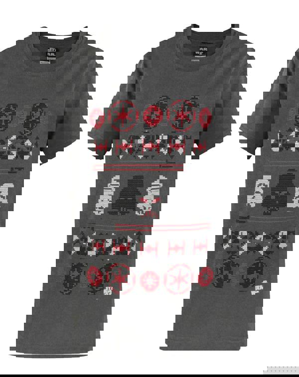 Star Wars Boys Grey Darth Vader Short Sleeved T-Shirt