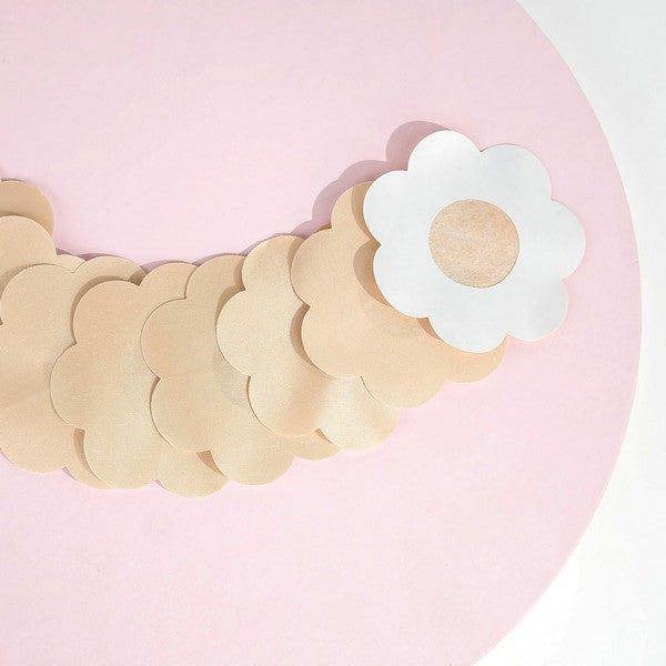 Brushworks Nude Satin Nipple Covers - 4 Pairs
