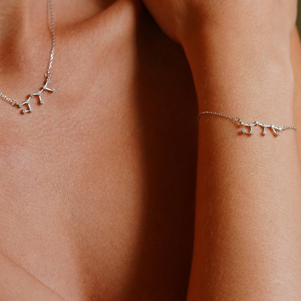 Gold Trip Sagittarius Zodiac Constellation Bracelet