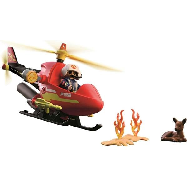 Playmobil Firefighting Helicopter - 72196 Playset