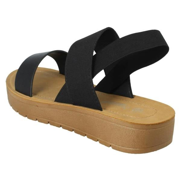 Savannah Ladies Savannah Elasticated Heel Summer Sandals F00447