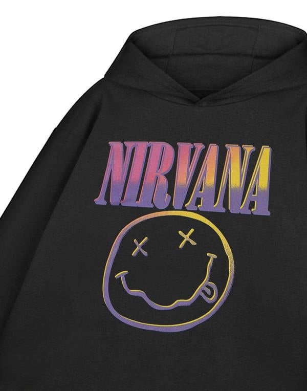 Nirvana Unisex Kids Black Sunset Hoodie