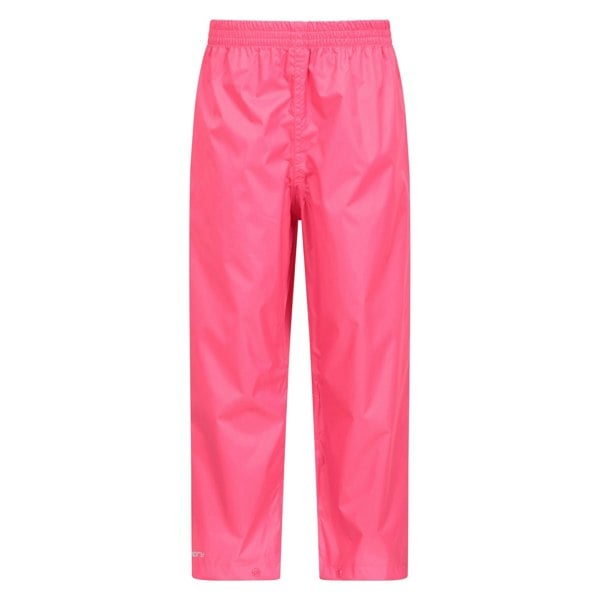 Mountain Warehouse Kids Pakka II Waterproof Over Trousers - Bright Pink