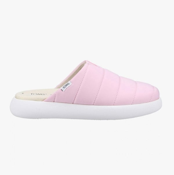 TOMS ALPARGATA MALLOW Womens Quilted Mule Slippers Pink