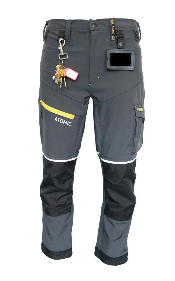 Atomic Workwear Slim Fit Softshell Trousers – Flexible, Durable & Weather-Resistant - Hi-Vis Trousers