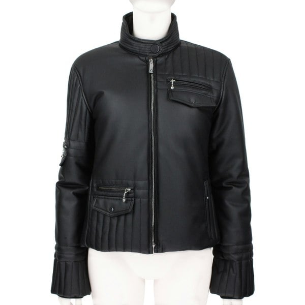 Perfect Moment Brigitte racer jacket In black faux leather
