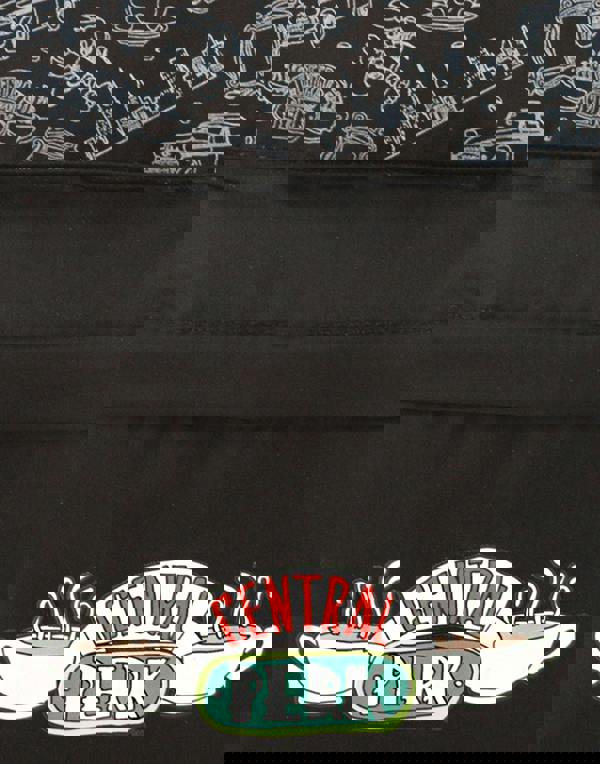 Friends Unisex Kids Black Central Perk Logo Backpack (One Size)