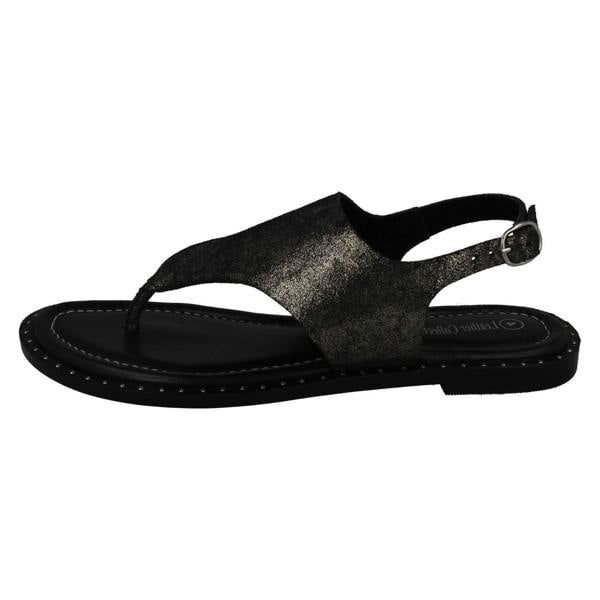 Leather Collection Ladies Leather Collection Toepost Sandals F00201