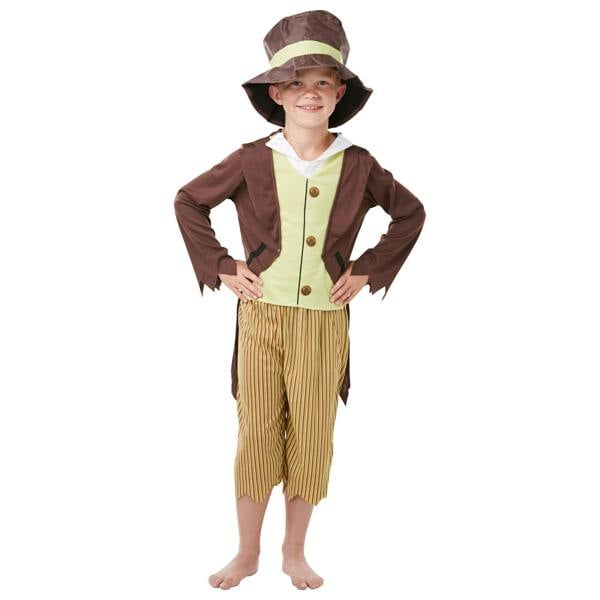 Bristol Novelty Childrens/Kids Pickpocket Victorian Costume Set - Brown/Green - 