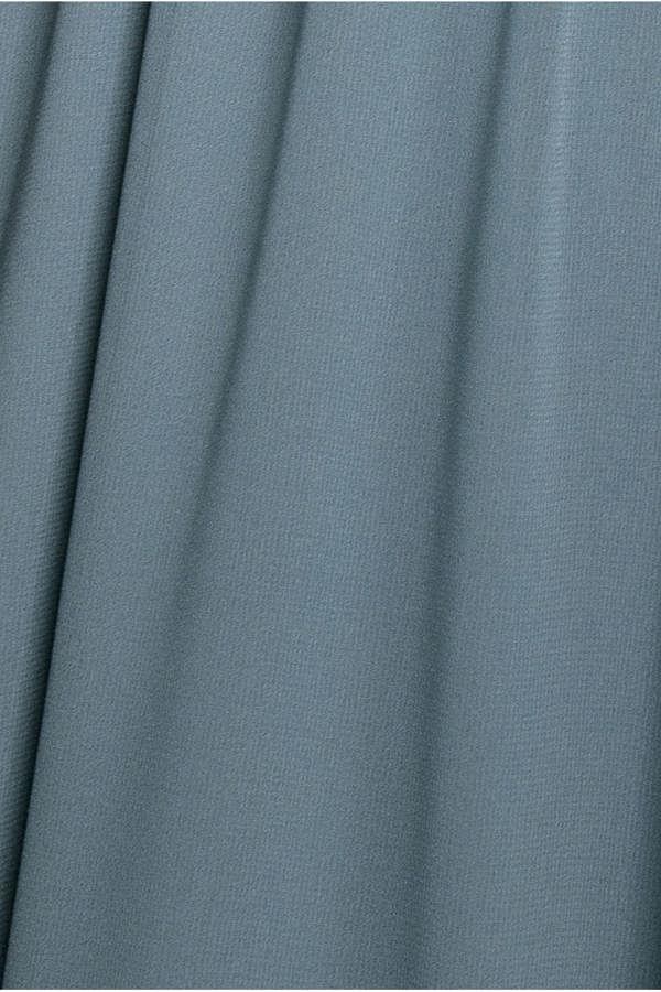 Chiffon Flutter Sleeve Wrap Maxi Dress - Dusty Blue DR2486