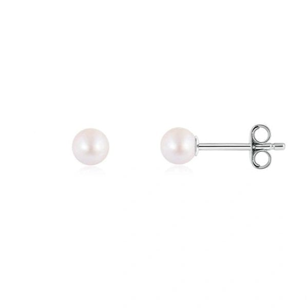 Gold Trip Freshwater Pearl Stud Earrings