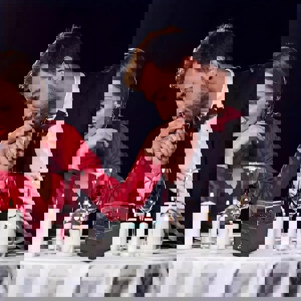 Valentine's Gift for Her - Ocean Heart Love Necklace with Eternal Rose Jewelry Box | Romantic Gift for Girlfriend, Wife, or Mother’s Day