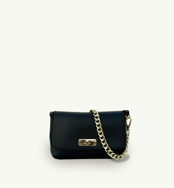 Apatchy London The Maisie Leather Bag - Black