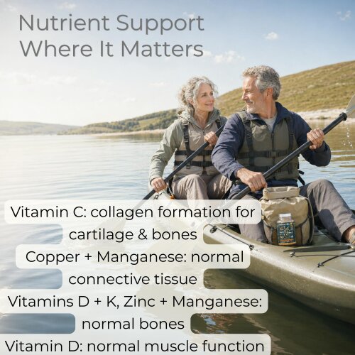 Dietapplements Glucosamine, Chondroitin, Turmeric, Vitamins & Minerals for the Bones & Joints