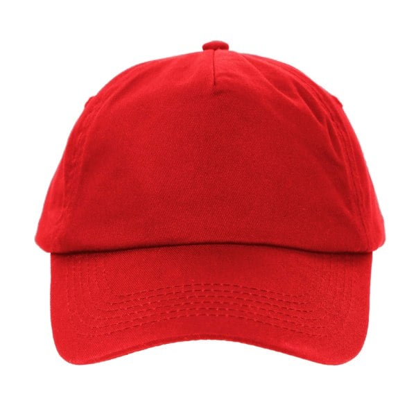 Regatta Unisex Adult 5 Panel Baseball Cap - Classic Red