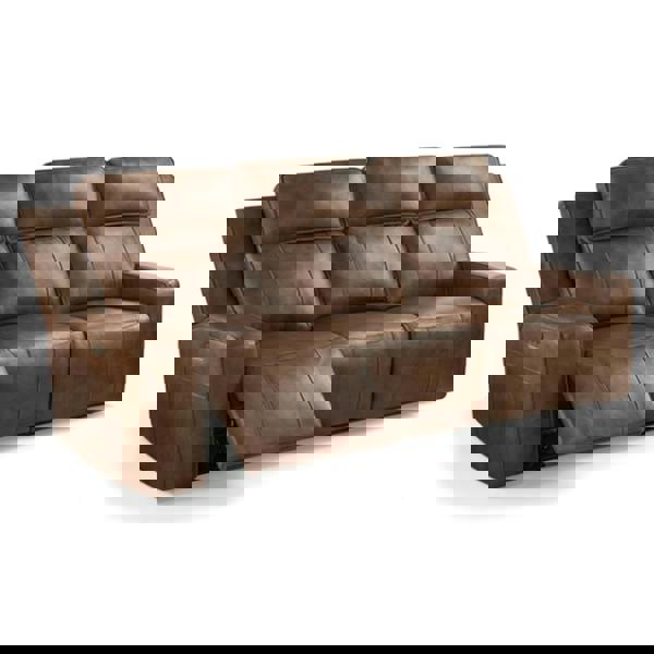 Furnishings For Less Barcino Leather Look Electric Reclining Sofa Suite 3 + 2 USB Charging