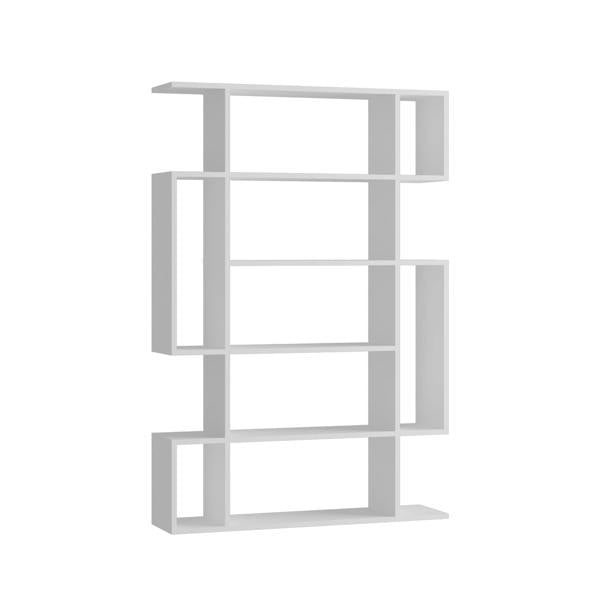 Decortie Mito Modern Freestanding & Wall Mounted Bookcase Sonoma 5-Tier Display Unit Tall for Home & Office 161cm
